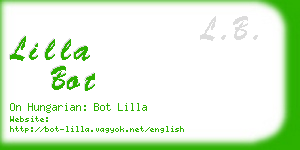lilla bot business card